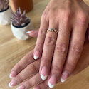 Soft pink French manicure with white tips